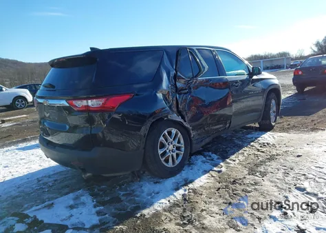 2020 Chevrolet Traverse Awd Ls z USA, uszkodzony, nr VIN 1GNEVFKW3LJ256232